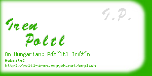 iren poltl business card